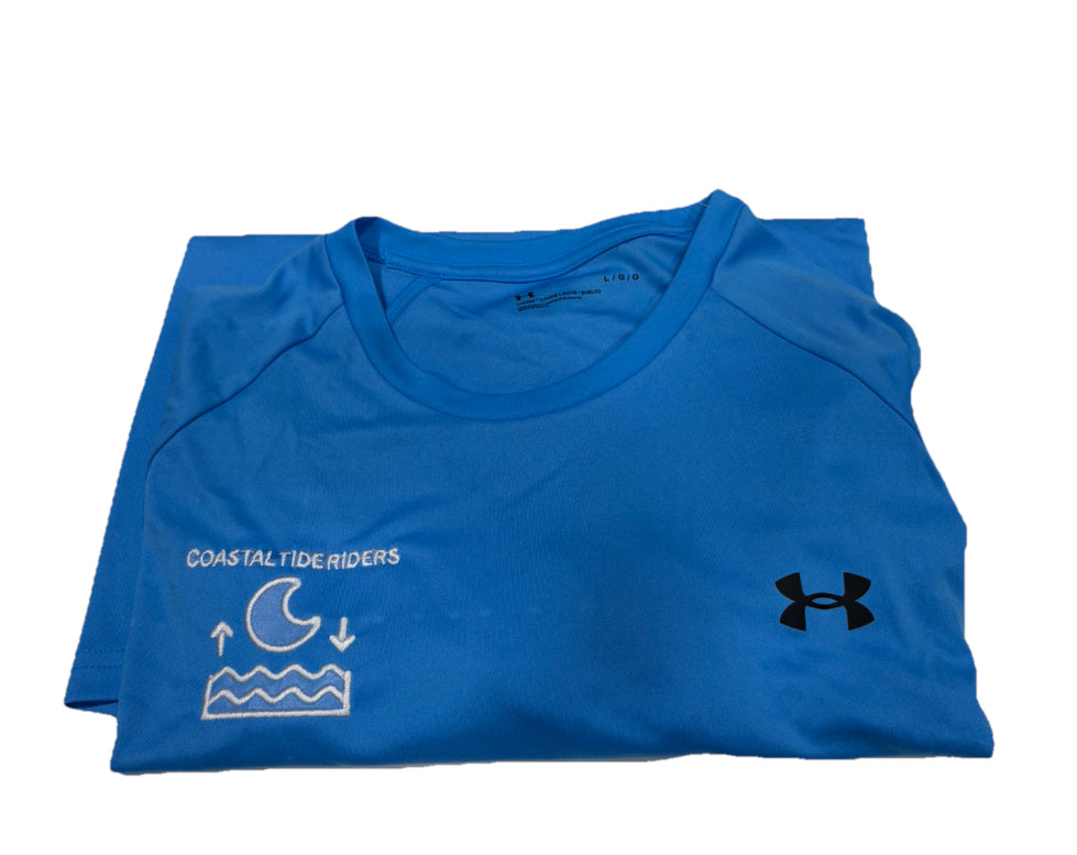 Coastal Tide Rider Under Armour Performance T-Shirt Ocean Blue